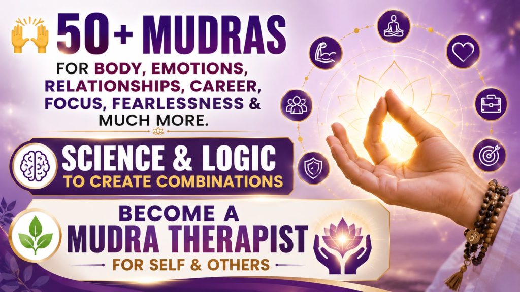 Mudra Vigyaan course – learning healing mudras